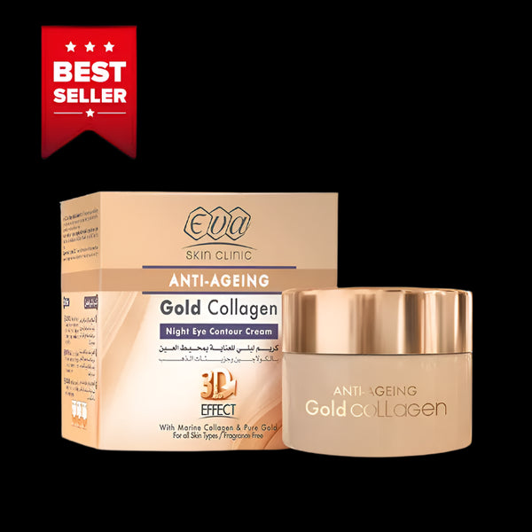 Eva - Night cream for eye contour care with collagen and gold particles 15 ml